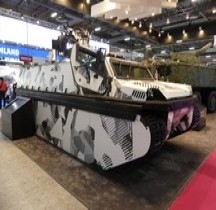 Tracteur Patria FAMOUS (Future Highly Mobile Augmented Armoured Systems) ATV Eurosatory 2024