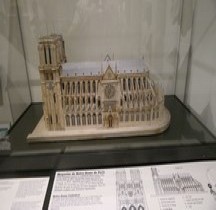 Paris Cathédrale Notre-Dame de Paris 1850 Maquette  Musée Carnavalet