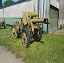 Obusier sFH18 15 cm Immergrün Modification Soviétique Norfolk Tank Museum